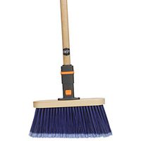 SWOPT Premium Multi-Surface Angle Broom – 48" Comfort Grip Wooden Handle – EVA Foam Comfort Grip Provides Stability & Comfort – Handle Interchangeable with All SWOPT Products