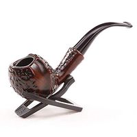 Tobacco Pipe with Metal Bowl - 5.7 Inch Long Smoking Pipe - Gift Box Package