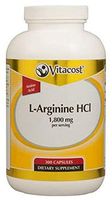 Vitacost L-Arginine HCl -- 1.8 grams per serving - 200 Capsules