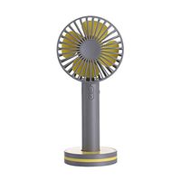 Meidexian888 USB Rechargeable Fan, Mini Portable Outdoor Foldable Handheld Cooling Fan with Mirror (Grey)