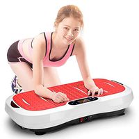 Fitness Equipment, Crazy Fit Massage Health Crazy Fit Mini Plate Powerful Equipment to Lose Weight Exercise Machine,Red