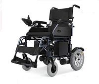 TX Electric Handle Foldable Portable Travel Wheelchair Super Lightweight Disabled Elderly, Endurance 20Km, Lead-Acid Batteries,B