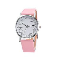Fxbar,Retro Design Elegant Quartz Watches Couple Lover Gifts Casual Analog Wrist Watch (Pink)