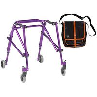 Drive Nimbo 2G Lightweight Posterior Walker, Medium, Wizard Purple & Free Black Medical Utility Bag with Trim! - #KA3200-2GWP