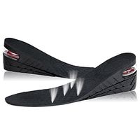 AKDSteel 1 Pair Height Adjustable Increasing Insoles Breathable Shoe Lift Inserts Gain Altitude Shoe Pad for Men and Women Free size Three layers full insoles -for Beauty Gift