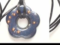 Indigo Blue PF-8 Necklace Orgone Generator Energy Accumulator 528Hz/7.83Hz/Advance Harmonics Many Beautiful Ingredients and Colors!! (Power Flower, Indigo Blue PF-8)