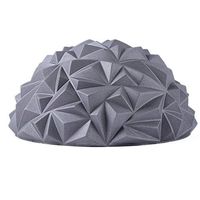 Berryhot Anti-Slip Foot Hnad Body Massage Ball Half Ball Massage Mat Exercise Balance Point Trigger Point Stress Relief for Gym Yoga Pilates (Gray)