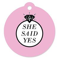 Big Dot of Happiness Omg, You're Getting Married - Engagement Party Favor Gift Tags (Set of 20)