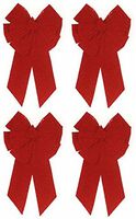 Holiday Trims Red Velvet Deluxe Bow 18" Indoor/Outdoor Use