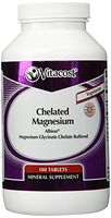 Vitacost Chelated Magnesium - Albion Magnesium Glycinate Chelate Buffered - 400 mg - 180 Tablets