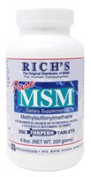 Rich's Pure MSM (Methylsulfonylmethane) 1000 mg 250 Tablets