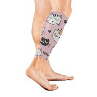 Leg Sleeve Happy Cats Party Hearts Paw Calf Sleeves 1 Pair for Men/Women Running/Cycling/Maternity/Travel/Ourdoor Activities