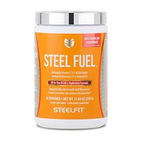 SteelFit Steel Fuel - Branched Chain Amino Acids - 5g BCAA Blend - Muscle Recovery Endurance Powder - Added Hydration with Coconut Water Powder - Sugar Free - Vegan - Watermelon Lemonade - 30 Servings