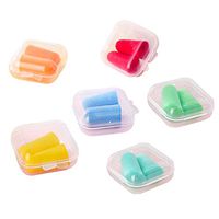 HEALIFTY 6 Box Sponge Earplugs Noise-Proof Sleeping Memory Foam Ear Caps Noise Reduction for Yourself Friends Families Colleagues