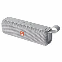 DOSS E-go II Portable Bluetooth Speakers with Superior Sound and Extra Bass, IPX6 Waterproof, Built-in Mic, 12W Driver, 12-Hour Playtime, Wireless Speakers for Phone, Computers, TV and More - (Grey)