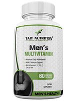 Taiy Nutrition Advanced Blended Men's Daily MultiVitamin Supplement - Prostate Support | Vitamins A C E D B1 B2 B3 B5 B6 B12. Magnesium, Biotin, Spirulina, Zinc, Green Tea, Antioxidants & More