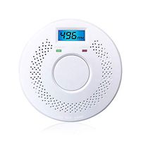 Combination Smoke Alarm and Carbon Monoxide Detector Alarm Battery Operated Digital Display for Home Bedroom Kitchen 1 Pack