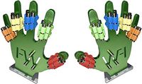 Finger Weights Original - Set of 10 - for Music Sports Gamers and Health Black or Multicolor Grip Strength Hand Grip Strengthener Speed Trainer (Multicolor)