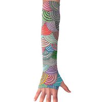 QG ZZX Strange Circle Unisex Compression Arm Sleeves UV Protection Performance Arm Sleeve - for Outdoor Sports Baseball,Basketball,Football (1 Pair)