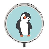 Pill Cases Metal,Custom Round Medecine Case Medecine Bottle Mini Travel Pill Vitamin Decorative Box Case Holder