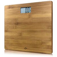 NDN LINE Bamboo Digital Body Weight Bathroom Scale | Feel the Natural Wood Difference