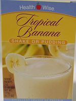 7 Servings (1 Box) Health Wise Tropical Banana Pudding and Shake for Weight Loss, Hunger Control, and Appetite suppressant 15 Grams of Protein 90 Calories, Trans Fat Free