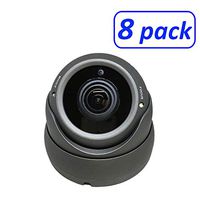 1080P 4in1 (HD-TVI, HD-AHD, HD-CVI, CVBS Standard Analog) STARVIS Image Sensor 2.8-12mm Varifocal Lens Dome Camera (8 Pack, Black)