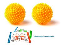 2 (Two) Porcupine Massage Balls 2.5" / 7cm - Color may vary