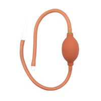 Healifty Enema Bulb Reusable Anal Douche Vagina Cleaning Kit for Men and Women (Red)