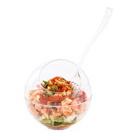 Balloon Bowl, Balloon Dish - Sphere Shaped Dish - 3 oz - Premium Plastic - Clear - Disposable - 100ct Box - Restaurantware