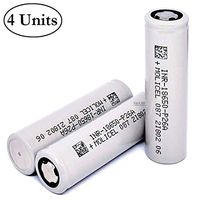 M&A BD 4 Pack of Gray-P26A, 2600mAh, 35A, Rechargeable, Replacement for Flat Top, 18650-Battery, for LED Flashlight, Power Bank