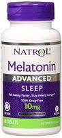 Natrol Advanced Sleep Melatonin Tablets, Maximum Strength 10 mg 60 ea (Pack of 8)