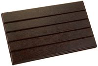 Sammons Preston Deluxe Playing Card Rack, 9.5" Long x 5" Wide, Stylish Walnut-Stained Fiberboard with Slanted Grooves, Tiered Card Holder with Many Levels, Easy to Organize Playing Cards for Any Game