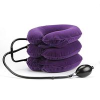 Traction Equipment Jintu traction device three-layer inflatable cervical traction device neck support home medical correction neck physiotherapy vertebral traction device ( Color : Purple )
