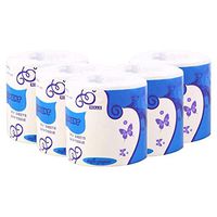 Soft Toilet Paper Family Mega Rolls, Bath Tissue Ultra Gentle Toilet Paper, 10 Regular Rolls for Workshop Restaurant Bathroom Kitchen Toilet Tissue Paper Degradable Roll Paper