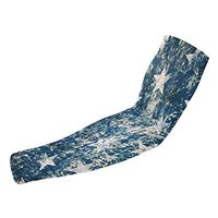 Sincerity First Broken Vintage American Flag Art UV Protection Cooling Arm Sleeves for Sports Golf Men Women