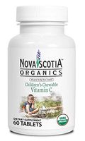 Nova Scotia Organics Children's Chewable Vitamin C (60 Chewable Tablets); Certified Organic; Vegan; Organic Acerola Berries