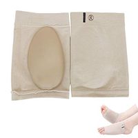 Flat Foot Arch Support Socks, Cotton Foot Support Brace with Silicone Gel
