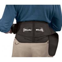 Mueller 64179 Adjustable Back Brace with Removable Pad Fits Waist Size Plus (50"-70" waist), Black