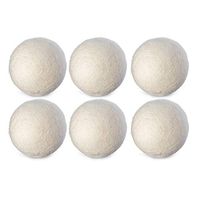 Liobaba 6PCS Dryer Balls Laundry,Wool Dryer Balls, Reusable Natural Fabric Softener Dryer Balls for Baby Safe, Saves Drying Time, Reduce Wrinkles, Good for Laundry