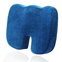 Orthopedic Memory Foam Seat Cushion with Removable Cover for Sciatica Relief, Tailbone, Hip Pain, Back Pain and Sciatica Coccyx seat Cushion,Navy