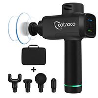 cotsoco Massage Gun, Cordless Handheld Deep Tissue&Muscle Massager 5 Speeds Percussion Massage Device Super Quiet-Black