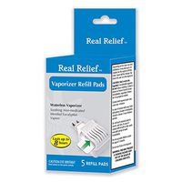 AromaHouse Aromatherapy Real Relief Waterless Vaporizer Refill Pads with 5 Soothing Non-Medicated Menthol Eucalyptus Vapor Refill Pads