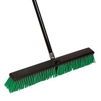 Tidy Tools Large 24'' Rough-Surface Push Broom With Alloy Handle
