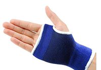 lasenersm A Pair Lengthened Knitting Wrist Palm Protective Support Wrist Wrap Support Fingerless Gloves Pain Relief Band for Sports Protect