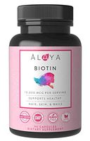 Alaya Naturals - Biotin 10,000mcg, 90 Capsules - Supports Healthy Hair, Skin & Nails
