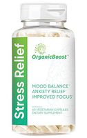 OrganicBoost Stress Relief, Organic Boost Formula for Stress, Lemon Balm, Passion Flower, Ashwagandha, Rhodiola, Bacopa Monnieri, L-Theanine