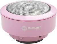 G-Cube Mini (Gen 3) Bluetooth Portable Speaker - Rich Strong Bass - Long Lasting Playback - Battery Status Indicator - Anti-Vibration Silicon Base - Traveling Case - (Pink)