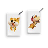 125khz Tag Rewritable RFID Keyfobs-Freehand Sketching Animal Cartoon 2Pcs