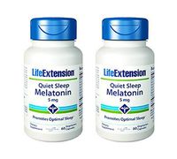 LifeExtension Quiet Sleep Melatonin 5 mg, 60 Veg. Caps (Pack of 2)